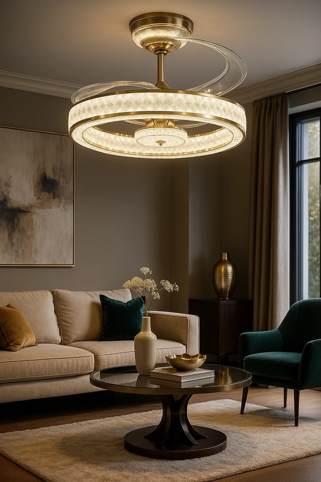 Willow Helix Crystal Fanlight